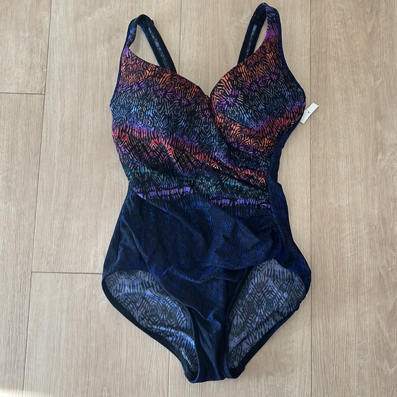 MIRACLESUIT Tramonto Belle It's A Wrap, SIZE 12 DD US, NEW. 0713 - Picture 3 of 7